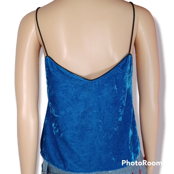 WAYF Blue Velvet Tank Top - Picture 3 of 4